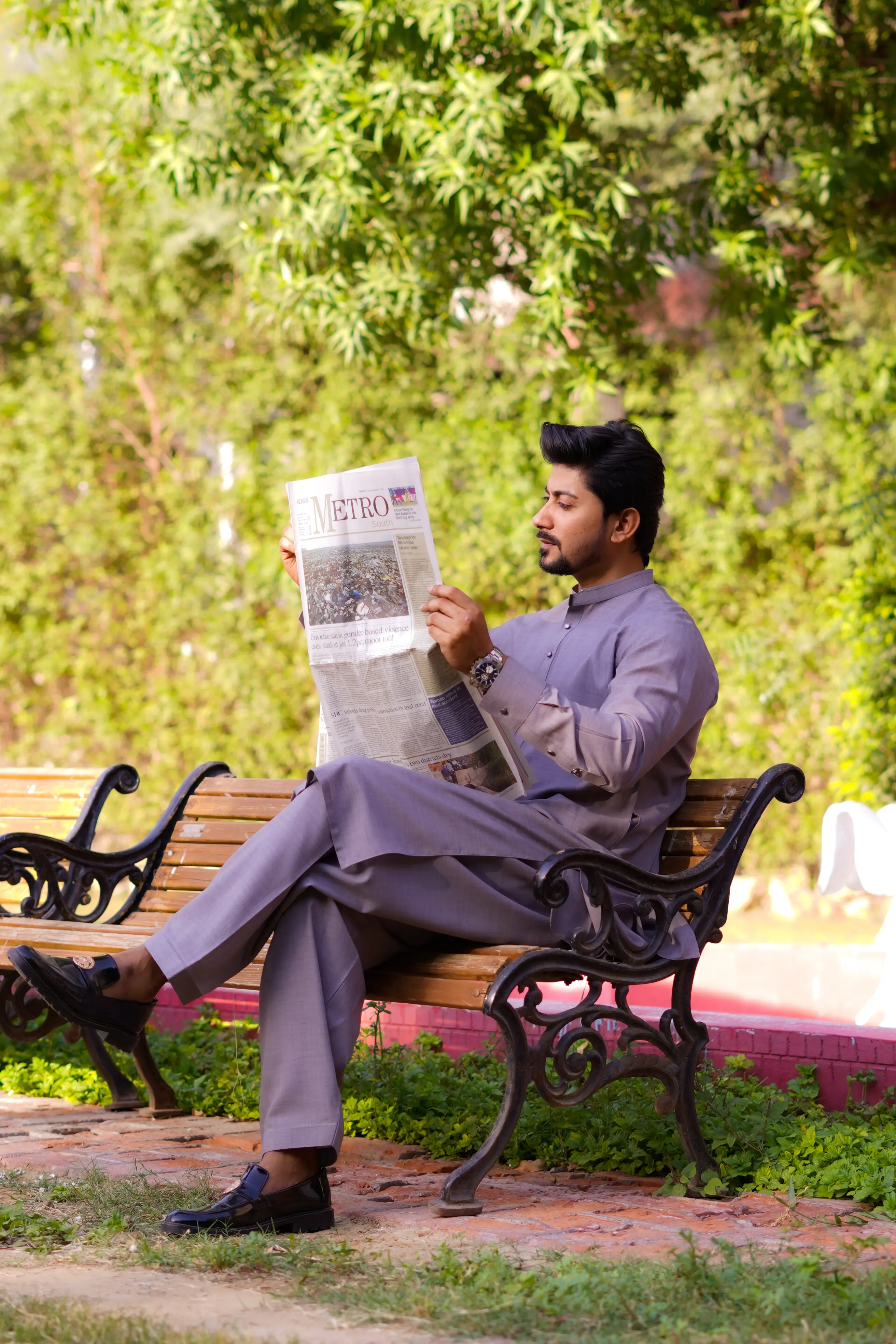 Smoke Grey Blended Ultra Light Weight Wash n Wear