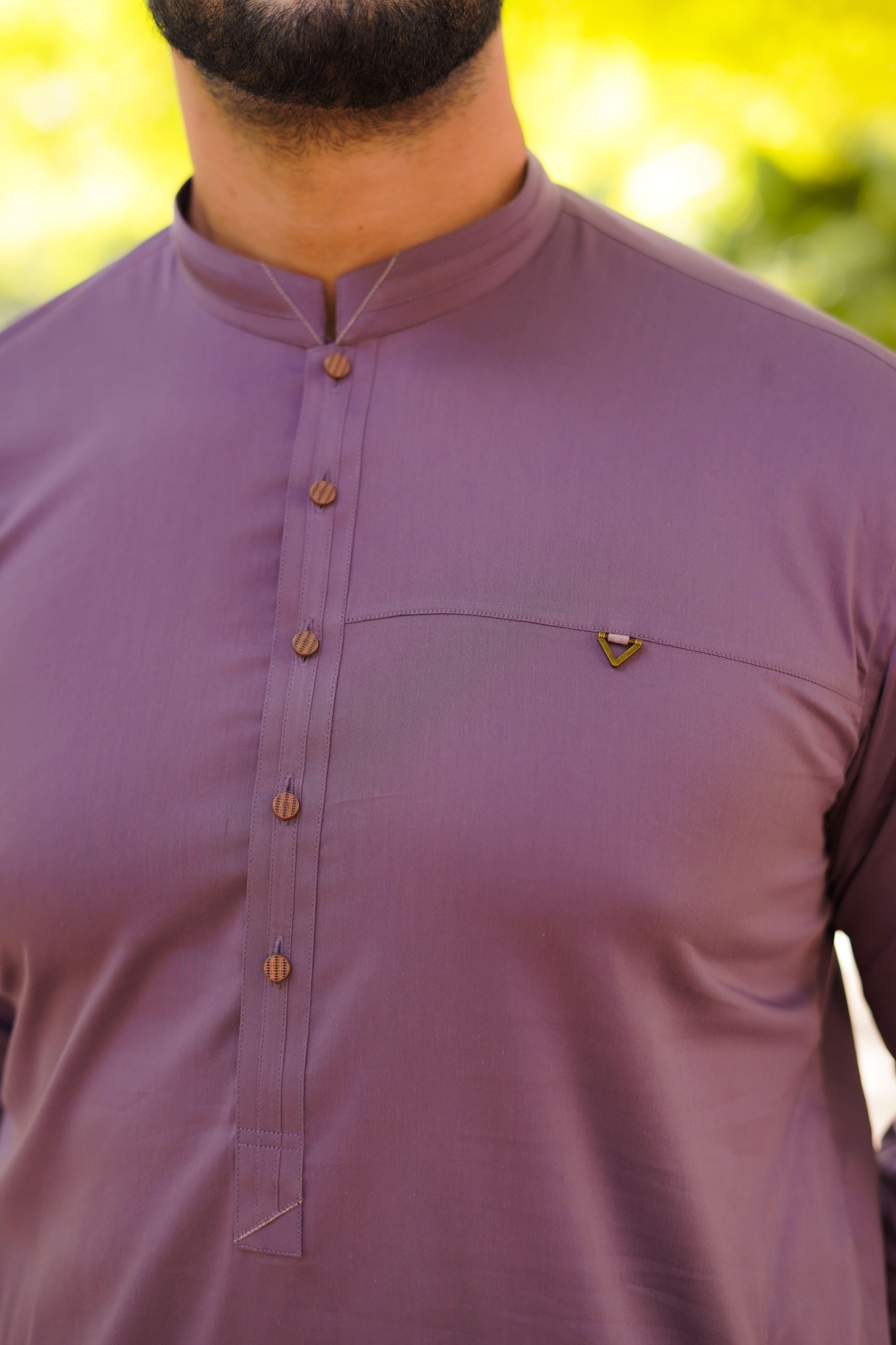 Light Purple Egyptian Cotton Kurta Pajama