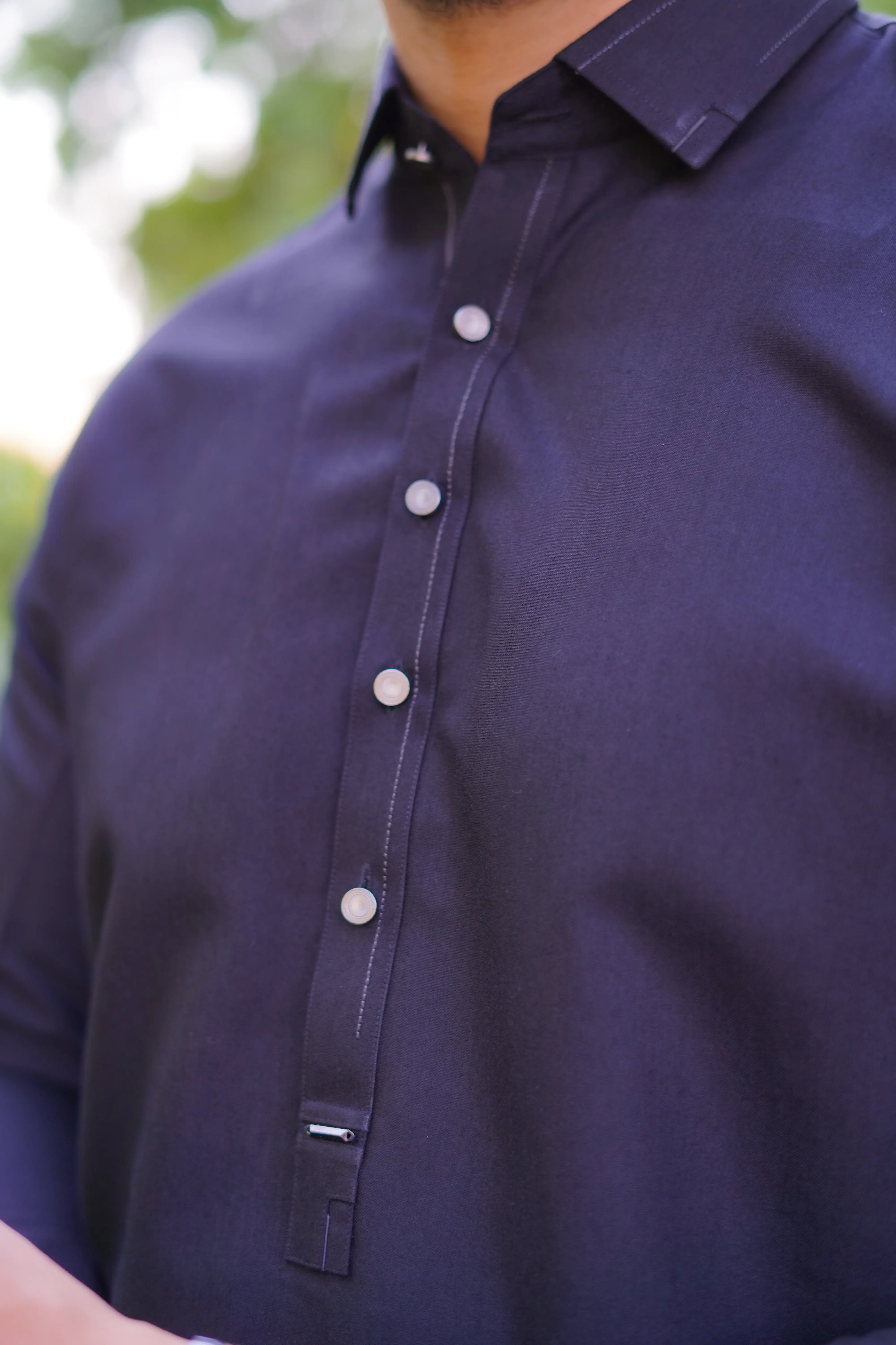 Black Farshi Kameez Shalwar Winter Blended Wash Wear